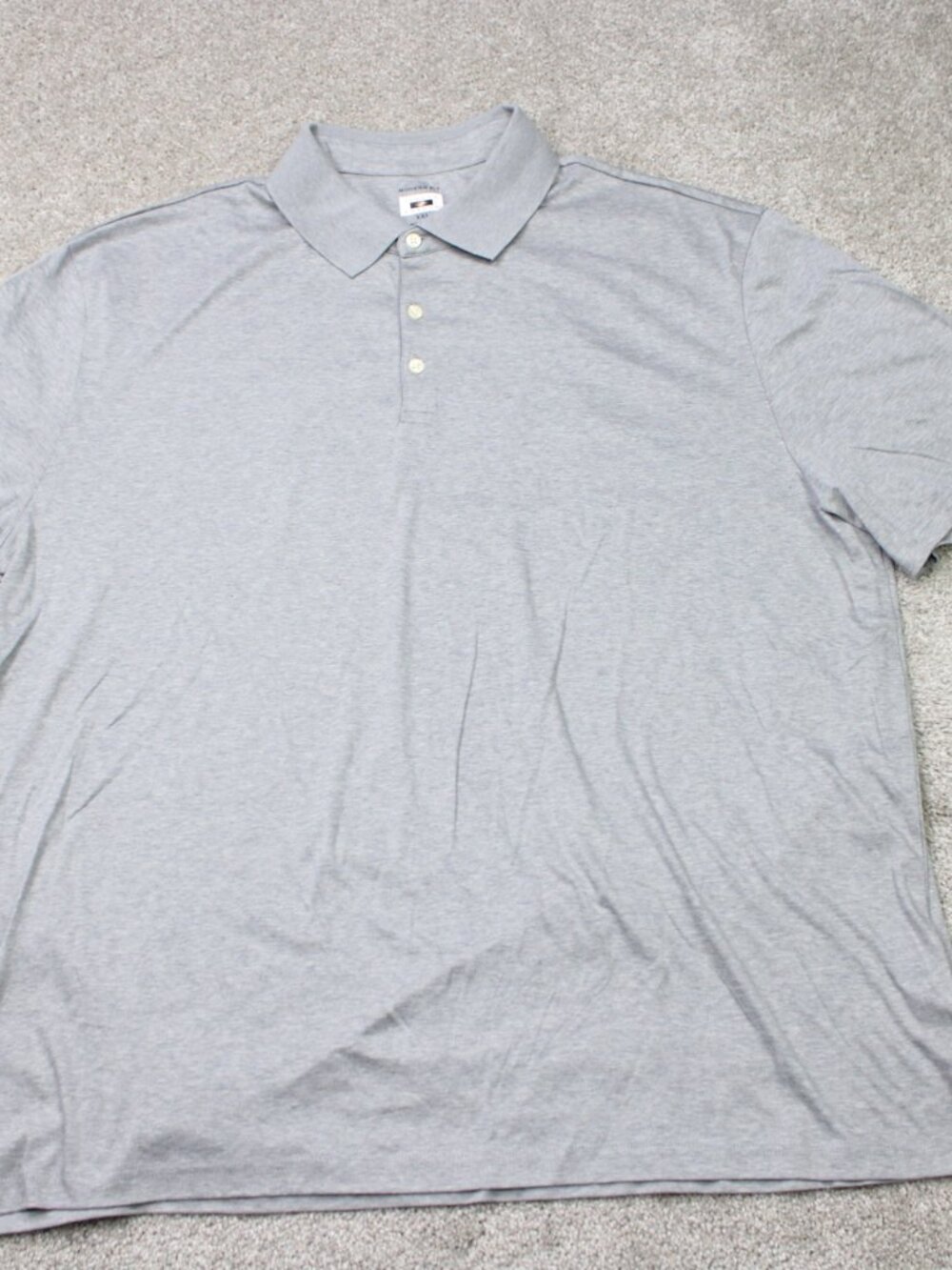 Joseph Abboud Polo Shirt Mens 2XL XXL Gray Modern Fit 100% Cotton Short Sleeve